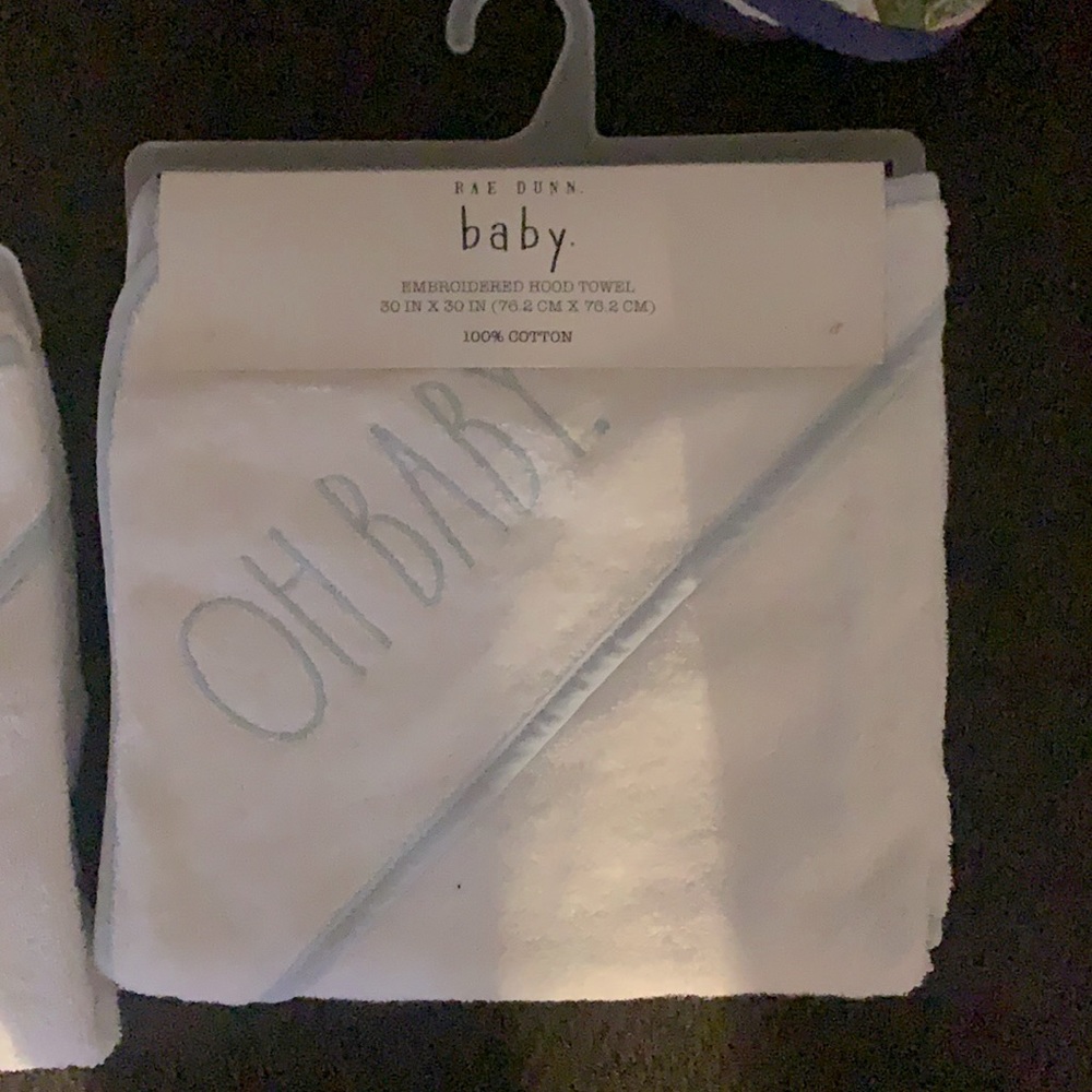 Rae Dunn baby towel